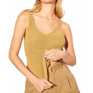 NEW KIVARI lana knit top in khaki